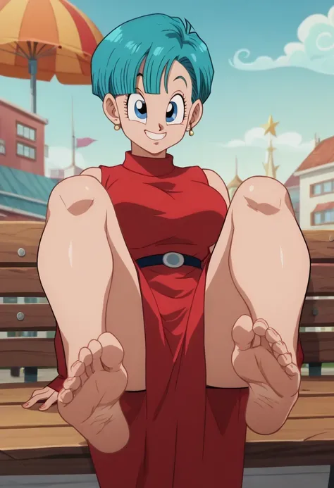 source_animé, puntaje_9, puntaje_8_arriba, puntaje_7_arriba, animé screencap,8k, absurdo res, bulma, 1 girl, solo, blue hair, sl...