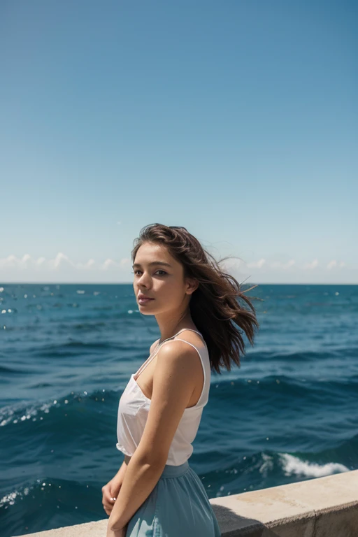 girl and the sea