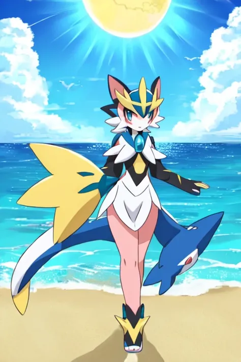  female furry shark alola pokemon sun and moon style 