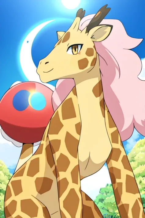  female furry giraffe alola pokemon sun and moon style 