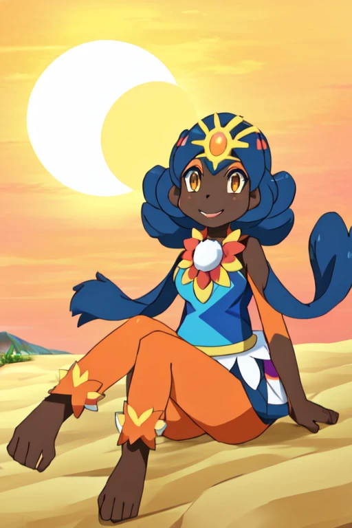  female furry farima chimpanzee alola pokemon sun and moon style 