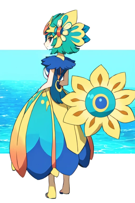  female furry peacock alola pokemon sun and moon style 