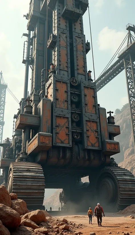 A giant drill. Super intricate details.