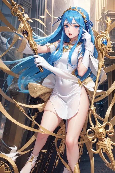 1girl, highres, masterpiece, solo, anime, absurdres, detailed face, perfect eyes, azura (fire emblem), upper body, full body, wh...