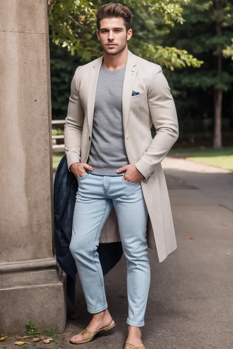 (RAW photo, best quality) , Realistic , Handsome men , casual wear,outdoor
