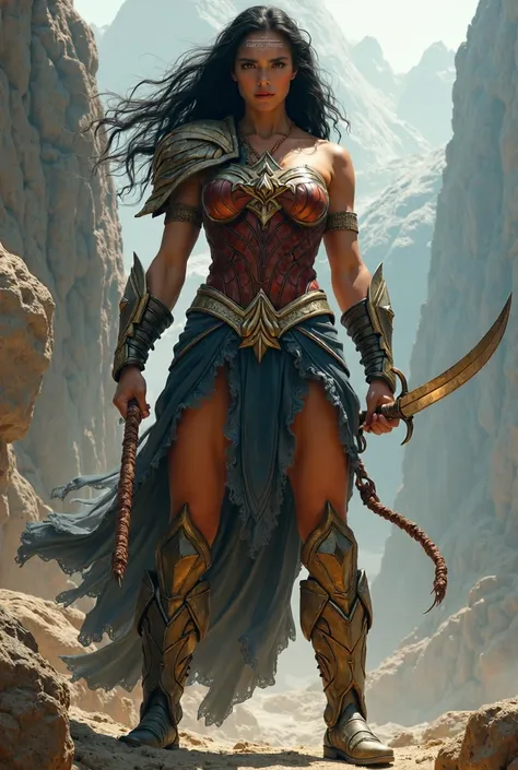 hybrid barbarian-wonderwoman