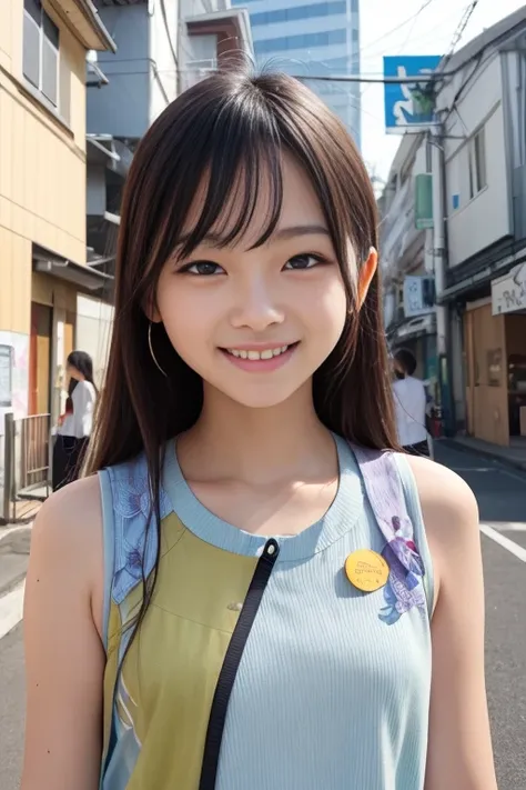   High quality masterpiece  , 8k, , Japanese Girls, RAW Photos, Absurd, Winner portrait smile face, 笑face, Alone, Uniform, Summer Clothes Idol&#39;face, violet, Gardenia, Delicate girl, Long black hair, Dark Eyes, Upper body digital SLR,    Observe the aud...