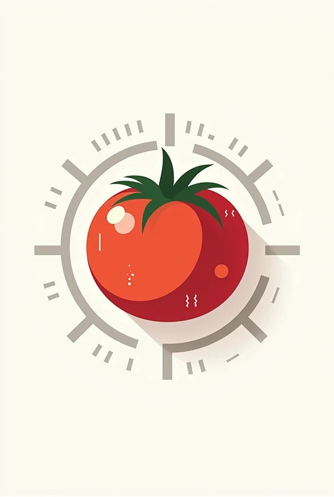 Make a logo of a label for a TCC topic about tomatoes ,  called the impact of technology on the efficiency of the tomato supply chain