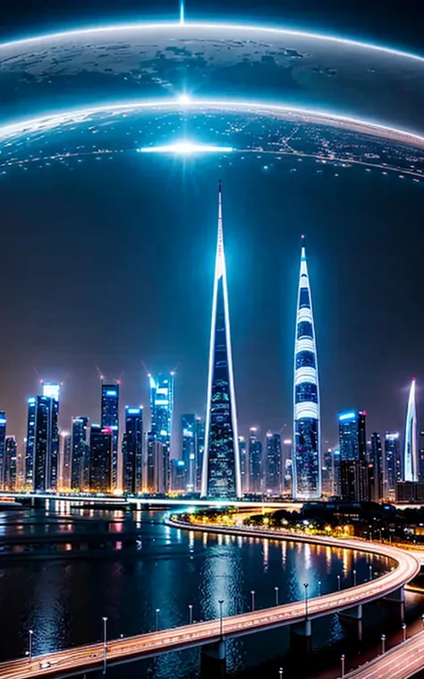 Beautiful city of the future。