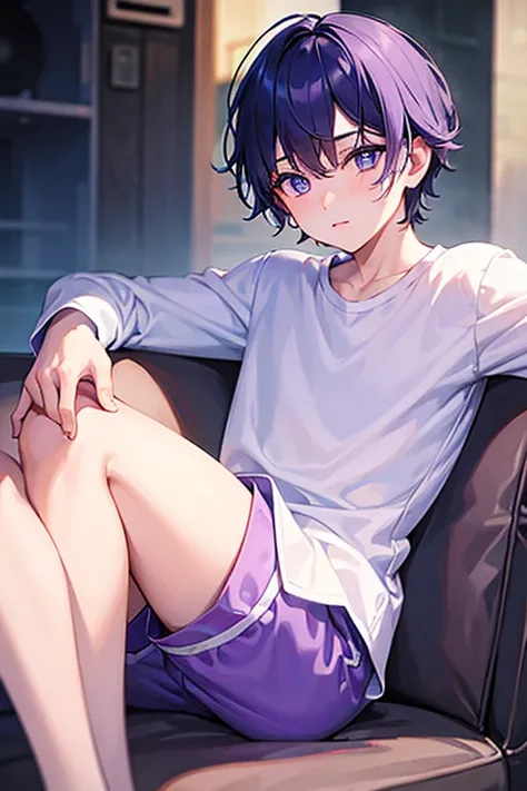 boy in white long sleeved shirt, purple blue shorts, amusement park coffee cup, beautiful detailed eyes, realistic textures, detailed background