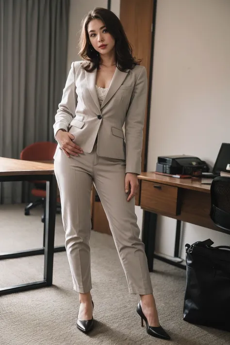 handsome tomboy , office room