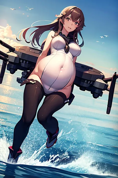 kantai collection: yamato aircraft carrier o class, pregnant woman