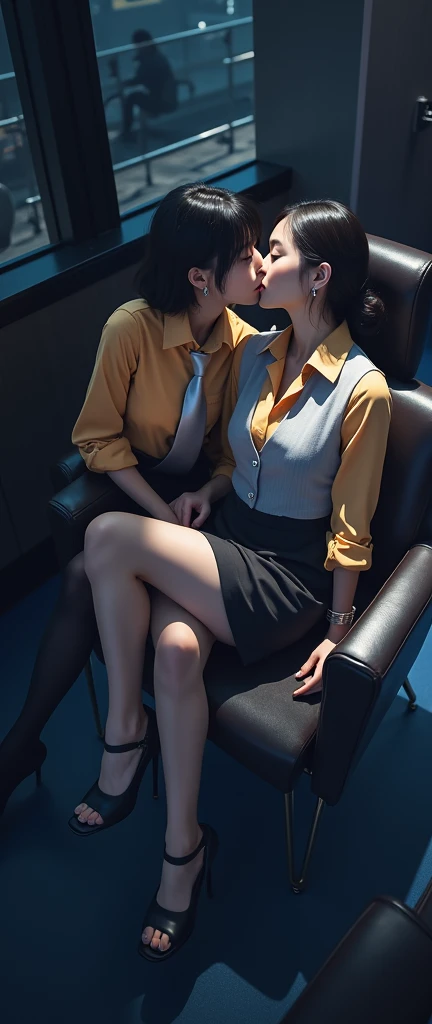 (32K:1.9, Realistic:1.9, Best Quality, masterpiece, Ultra-high resolution),  perfect dynamic composition:1.3,  highly detailed skin and face textures :1.3, bank, (( Overnight Customer Service  :1.5, Professional high-angle camera work:1.5)), Cinema Lightin...