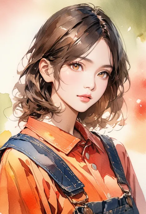 ((masterpiece,best quality, 16K portrait, UHD, extremely detailed the work, detailed beautiful face and skin and hair)) 
BREAK (realistic photo illustration style:1),(yoshitaka amano character design:1.1),(contour-emphasis),(watercolor image:1.2),(sketch d...