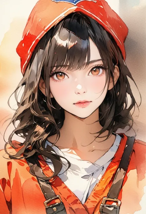 ((masterpiece,best quality, 16K portrait, UHD, extremely detailed the work, detailed beautiful face and skin and hair)) 
BREAK (realistic photo illustration style:1),(yoshitaka amano character design:1.1),(contour-emphasis),(watercolor image:1.2),(sketch d...