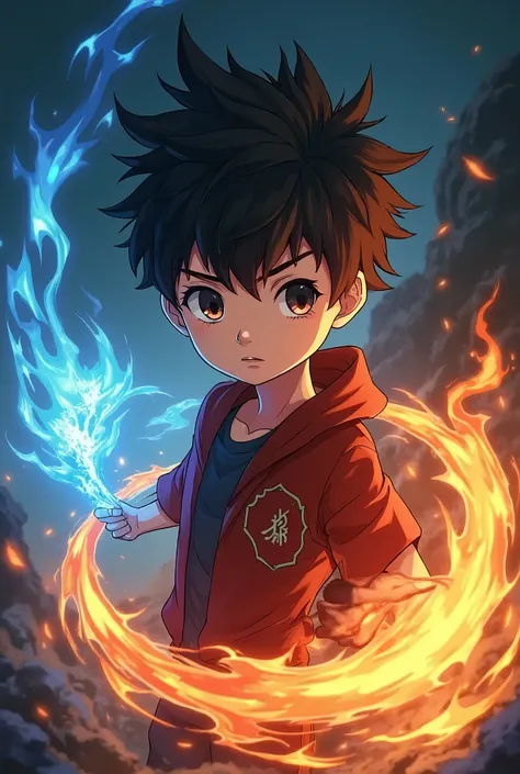 YOUNG BOY, POWER 2, ICE AND FIRE IS A DEMON-THEMED ANIME