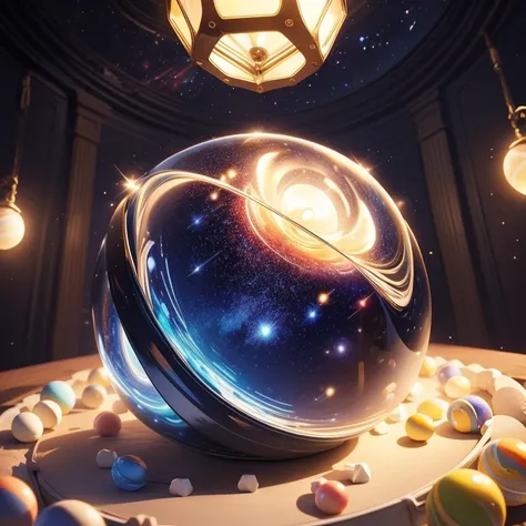 marbles(8k) .Nightsky.starry. light-up. Inside.home.room