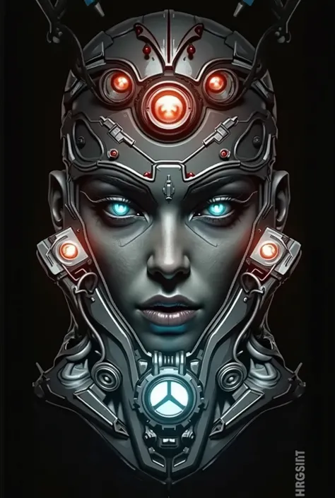  Transform my image into a cyberpunk style  
, crie com base no vilão maelstrom,  metal parts with several cybernetic eyes on the face, But without losing my features 