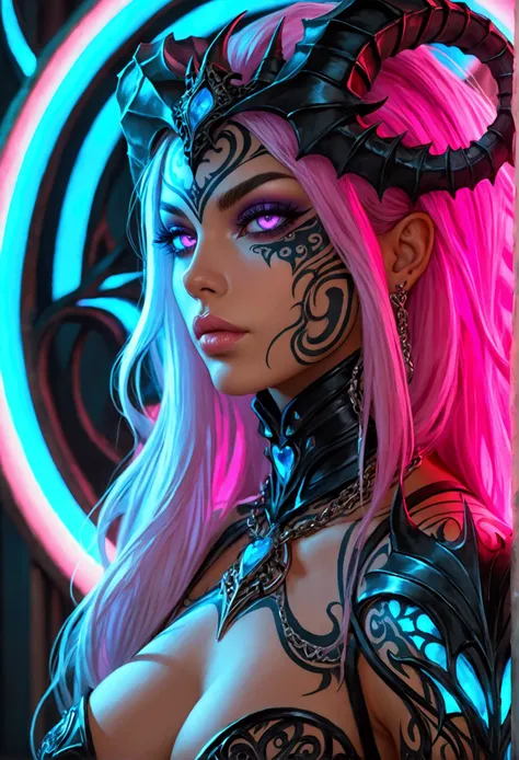 beautiful digital artwork, beautiful digital art, detailed beautiful face, 10k high quality detailed art, very beautiful digital art, digital art. highly detailed, beautiful detailed body, illuminated by a circular light that frames her head Create a hyper...