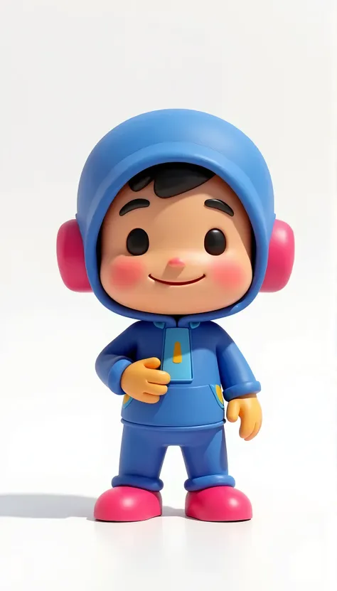 rens cartoon style, completely white background, a boy, pocoyo style 3D character, 16k HDR disney::2 lego::1, 16k, azul, magenta, rosa, amarelo, --v 4 --ar 9:16