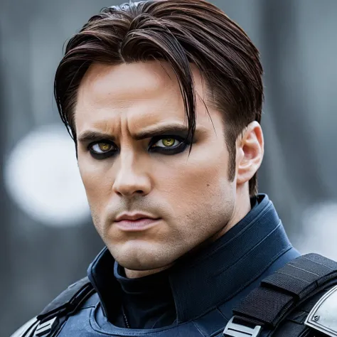 Winter Soldier, with sharingan eyes
