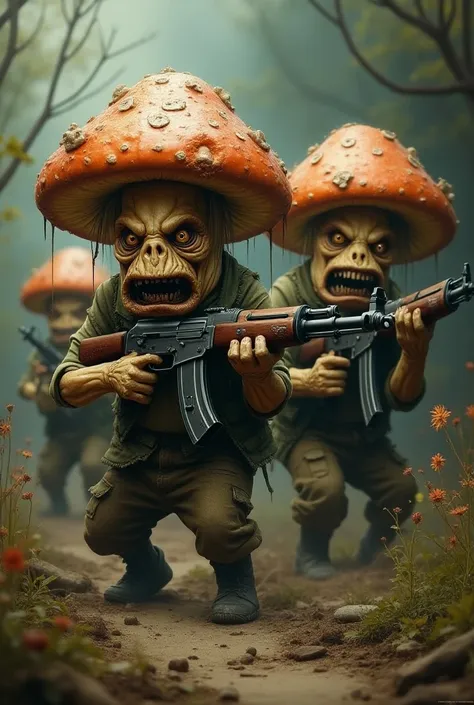 drunken mushrooms with ak-47