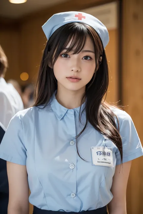 (8k, RAW Photos,Best Quality,  High Resolution :1.1), (超Realisticな:1.4),(Realistic, Realistic:1.3),The beauty of Japan、nurse、nurseコスプレのマッサージ師、(( upper body:1.3))