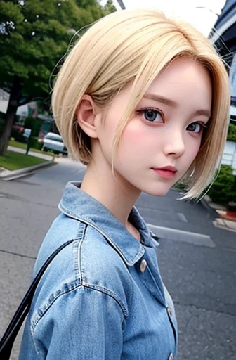  hairstyles like Android 18、cute、girl、2nd year college student 、Japanese、