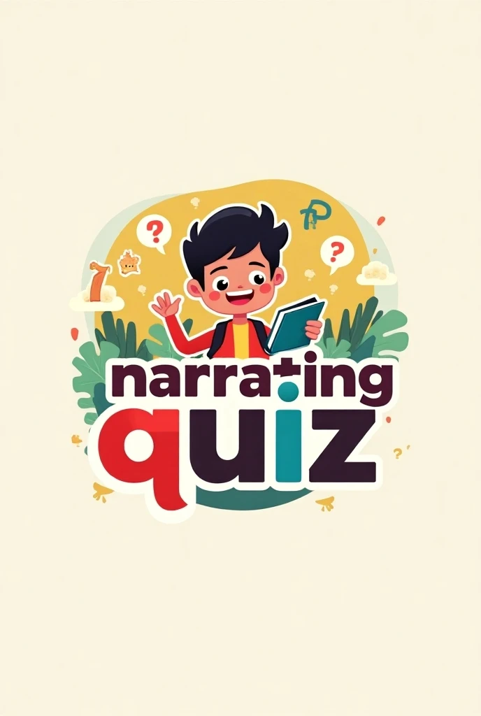  Logo and educational "Narrating quiz "