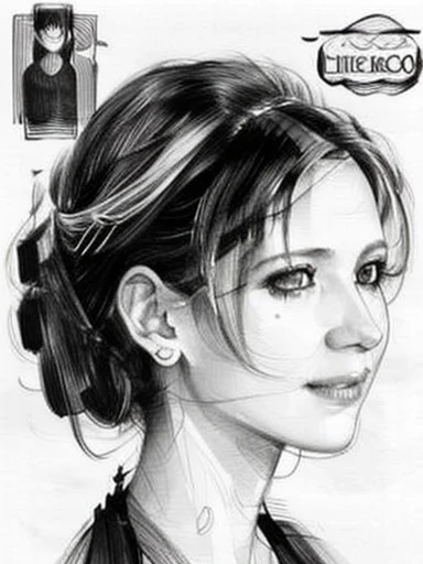 drawing of a woman, realistic sketch, hyperrealistic sketch, detailed pencil sketch, pencil sketch, realistic digital drawing, d...