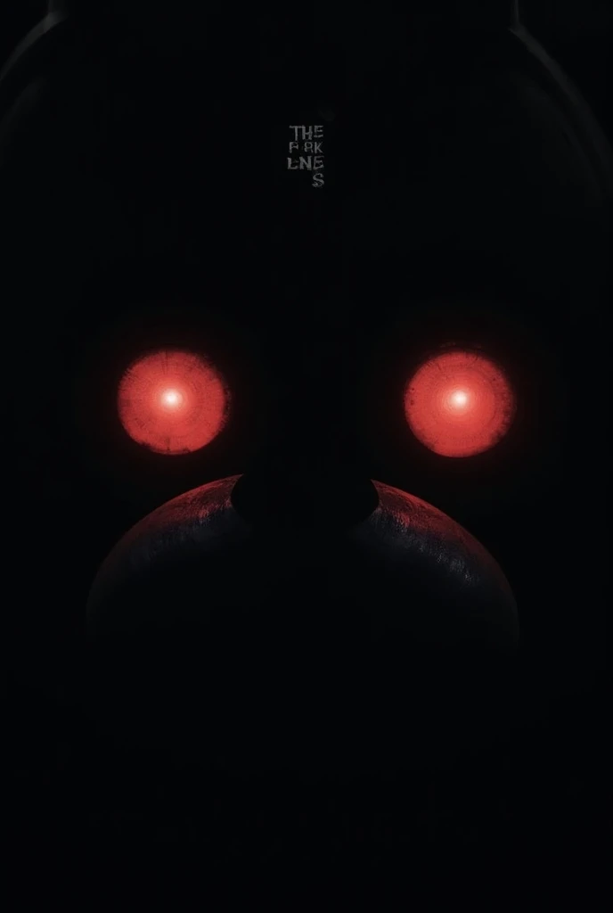  Make a poster for a computer project with the title "ANIMATRONIC EYES ",  that is FNAF style and where you can see robotic eyes , But the title 