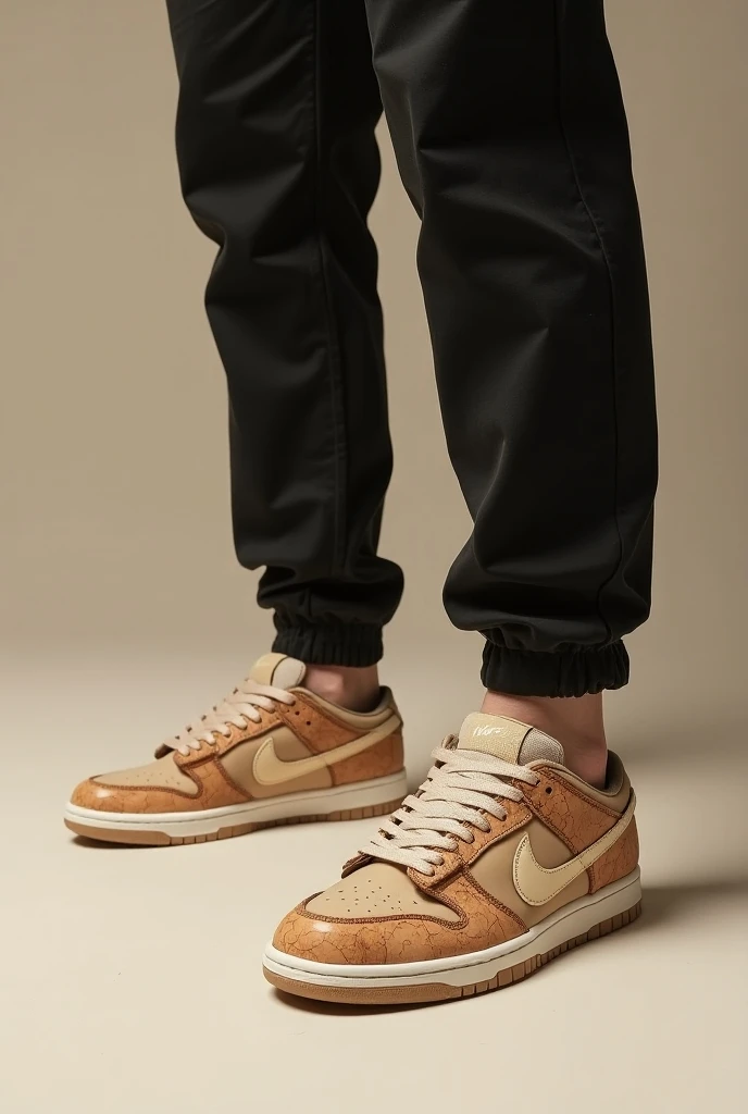 Model wearing NIKE SB DUNK CLOT CORK
