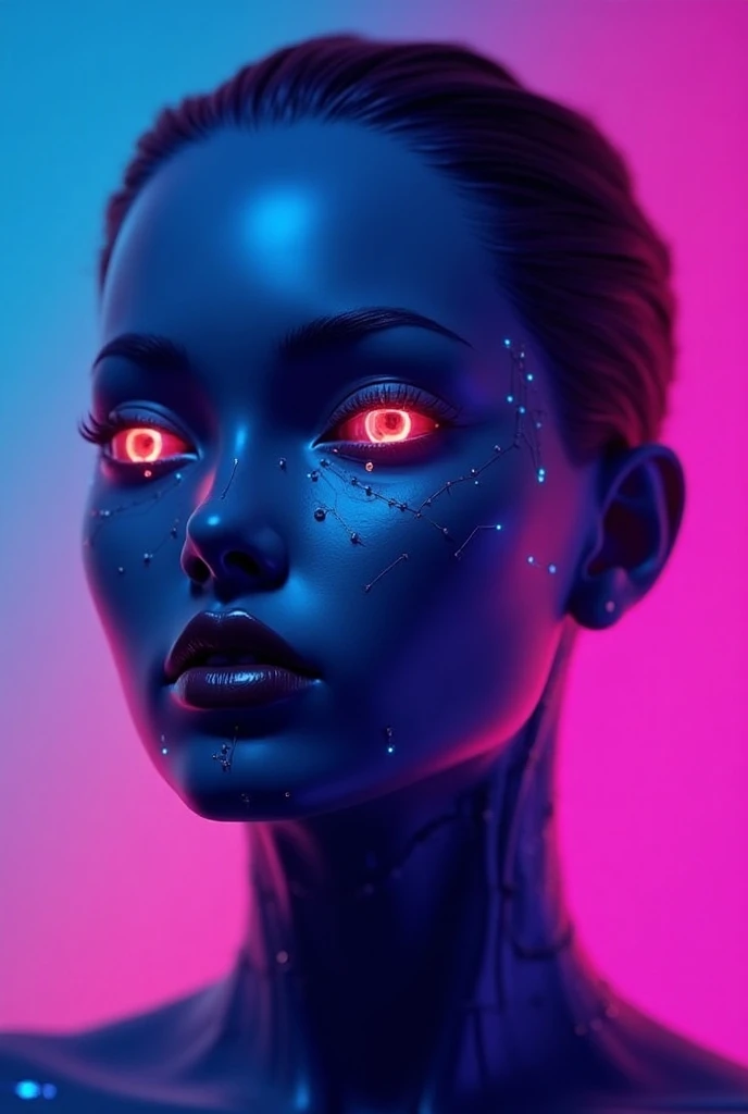 imagine prompt: A modern, sleek logo design for "Stunting AI", featuring a realistic AI influencer model. The logo should incorporate vibrant colors and a stylish, Instagram-friendly aesthetic. Include elements that represent technology and social media, w...