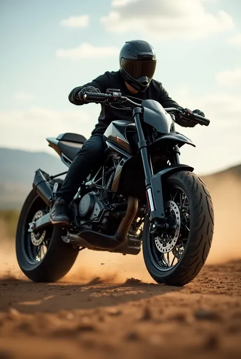 motorbike with rims from a motocross