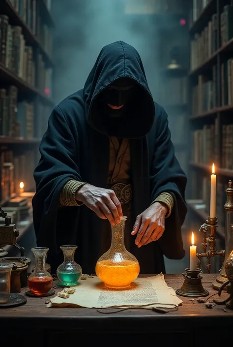 
I would like to create an image of an alchemist 