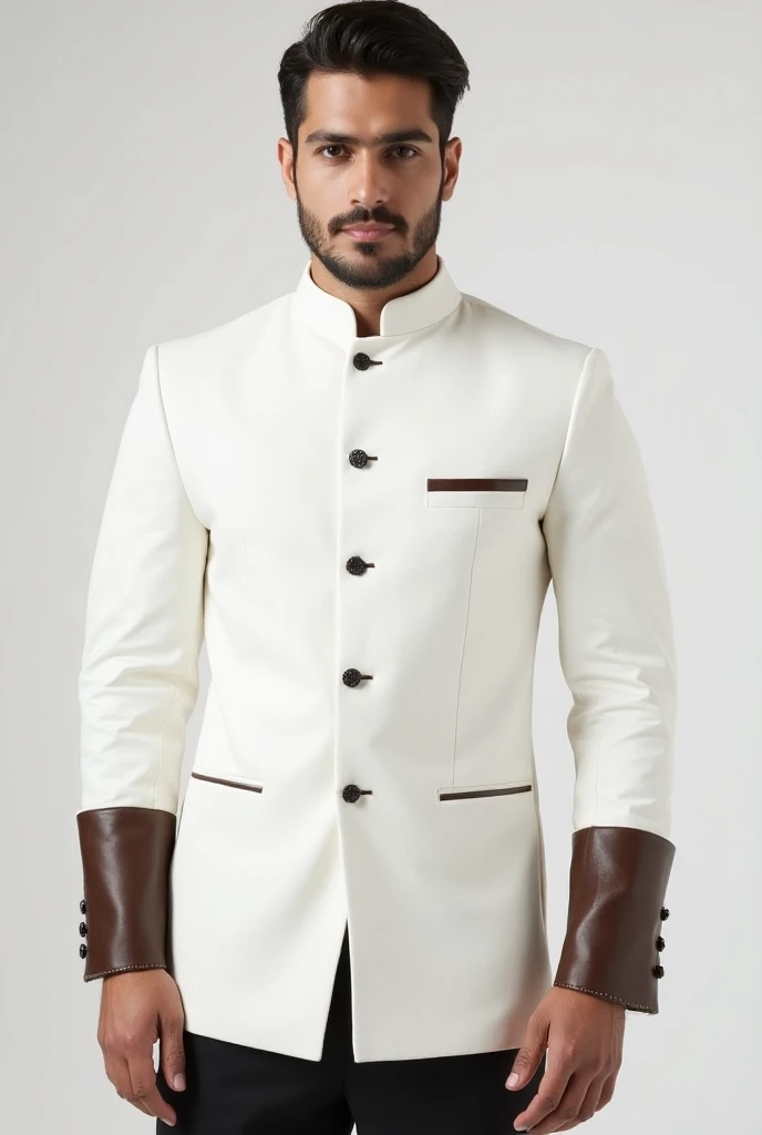 Make a mans short panjabi design,  collar will be in leather,  both shoulder will be in leather Pocket also make with leather,  the pocket position will be in chast,  panjabi colour white, leather colour light  chocolate color. Both Hand cuff will be in le...