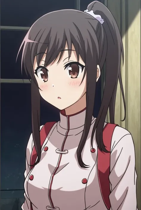  Itsuwa is a character from the anime  " Toaru Majutsu no Index ",  belonging to the Amakusa Church ,  a religious organization .  She is a calm young woman and shy , with long dark hair, usually tied in a ponytail.  She usually wears a priestess-style uni...