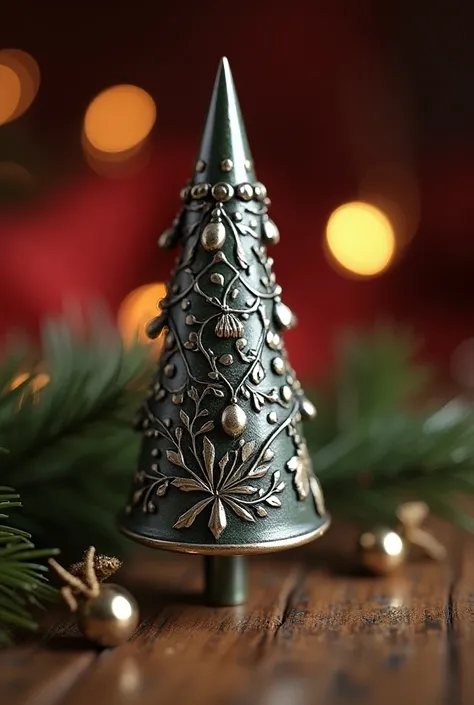 An ornamented nail for Christmas