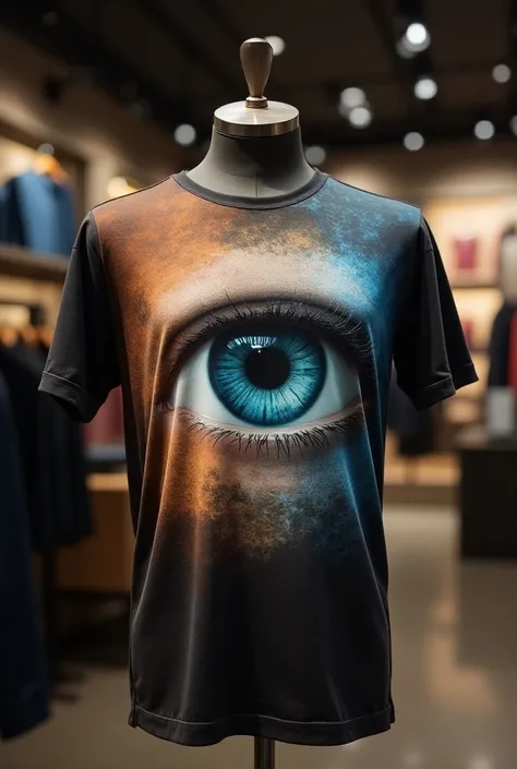 Generation data
Advisories
Text 2 Image
Create luxury t-shirts with extremely realistic color variations for my exhibition at my  , With the print of the eye that sees everything pineal gland personalized with the background scenery in a store with quality...