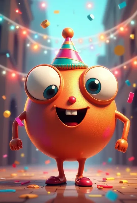 Party globe mascot