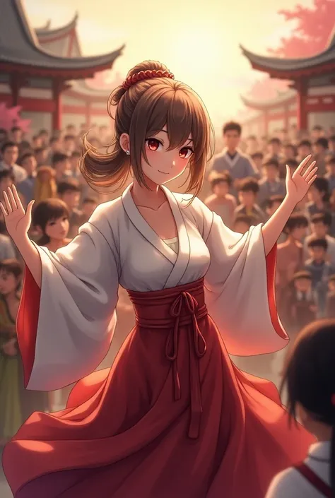 anime characters in traditional clothing dancing in a crowd of people, concept art by Yang J, pixiv, serial art, artwork in the style of guweiz, kawacy, guweiz, ross tran and bayard wu, heise jinyao, guweiz on pixiv artstation, artgerm and atey ghailan