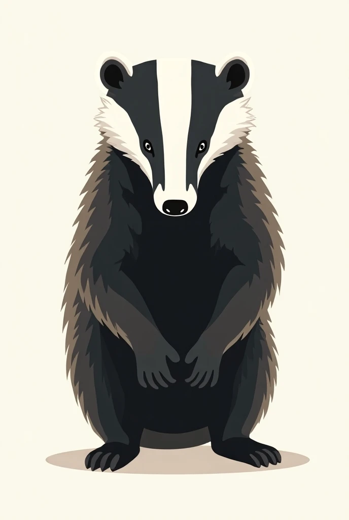 A badger in a logo for a custom-made furniture company