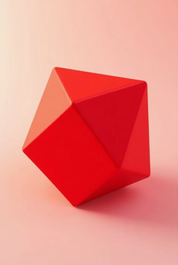 Make the animated image of a red tetrahedron seen from above
