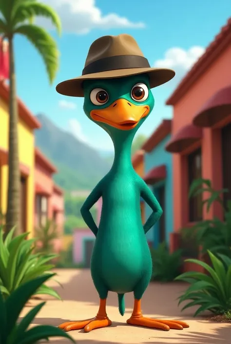 Perry the platypus from Phineas and Ferb Puerto Rican  