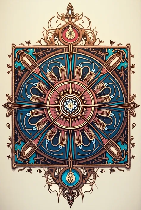 Mandala art square