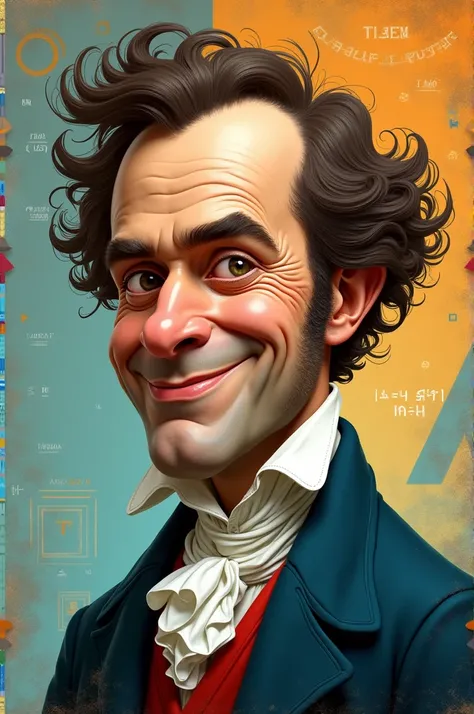 Caricatura de Jean Baptiste Joseph Fourier