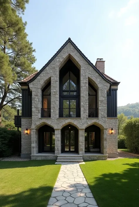 Modern mixed with medieval house