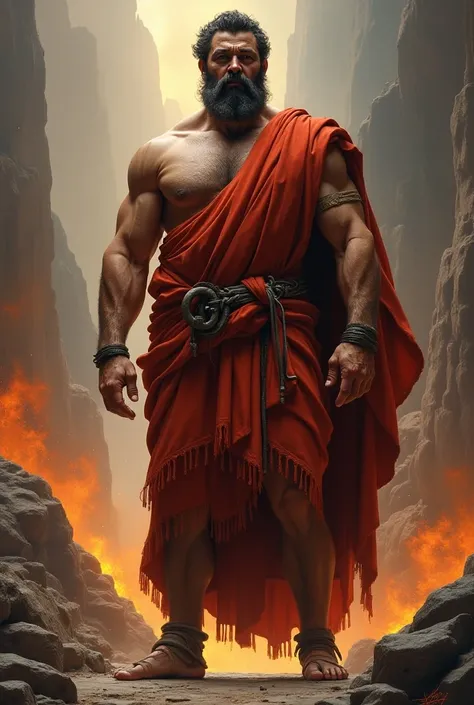 in a long robe (chiton) and cloak (himation)Hḗphaistos) is the Greek god of artisans, blacksmiths, carpenters, craftsmen, fire, metallurgy, metalworking, sculpture and volcanoes. Hephaestuss Roman counterpart is Vulcan. In Greek mythology, Hephaestus was e...