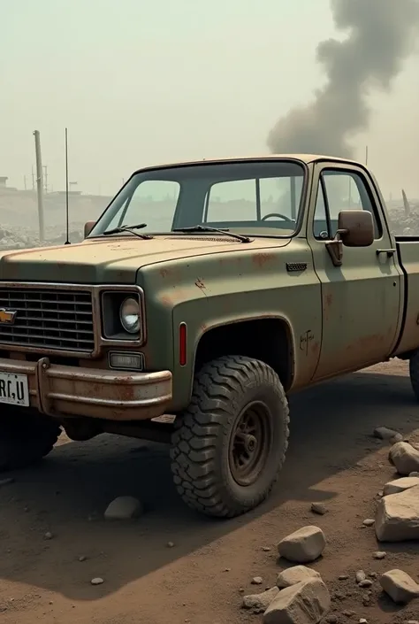 War themed 1978 Chevy K10