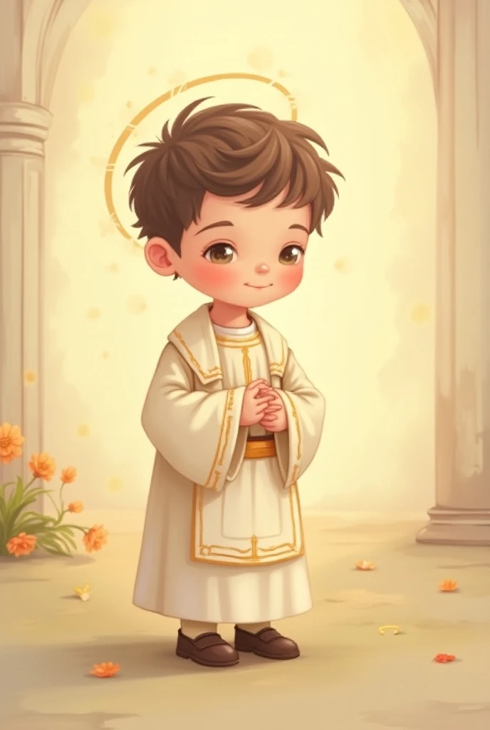 Image of Saint Tarcísio cute style